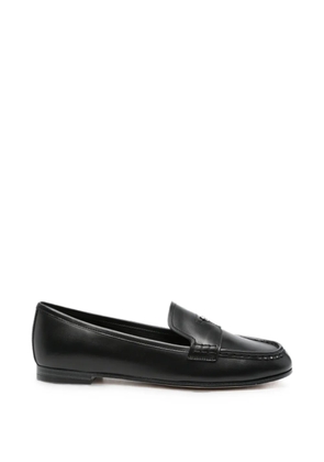 Michael Michael Kors Jennings logo-plaque leather loafers - Black
