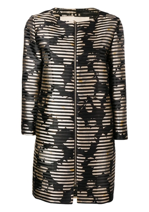 Herno black and gold zipped jacket