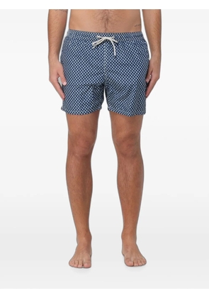 MC2 Saint Barth fish-print drawstring swim shorts - Blue