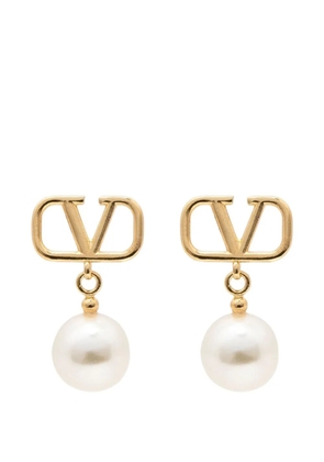 Valentino Garavani x Swarovski VLogo Signature pearl earrings - Gold