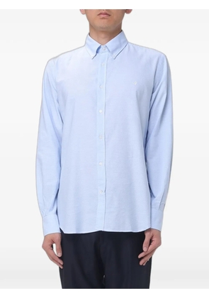 BROOKSFIELD logo-embroidered button-down shirt - Blue