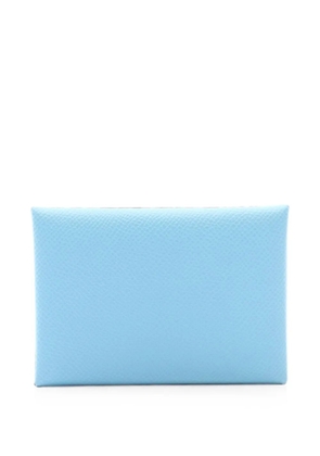 Hermès Pre-Owned 2021 Calvi Duo coin purse - Blue
