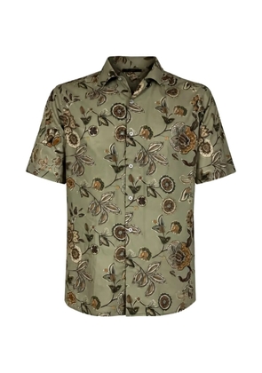 Manuel Ritz floral-print short-sleeve shirt - Green