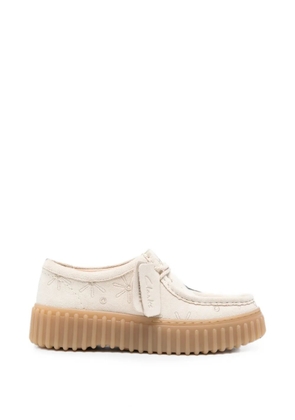 Clarks Torhill Bee embroidered platform loafers - Neutrals