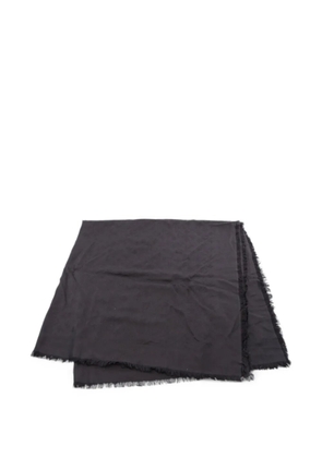 Louis Vuitton Pre-Owned 2010s Monogram fringed shawl - Black