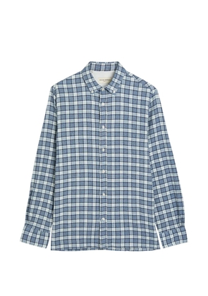 Officine Generale Arsene check-pattern button-down shirt - Blue