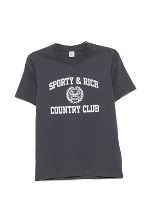 Sporty & Rich logo-print T-shirt - Grey