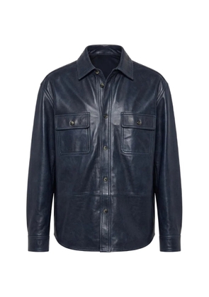 LOEWE long-sleeves pocket overshirt - Blue