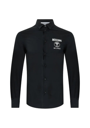 Moschino logo-print long-sleeve shirt - Black