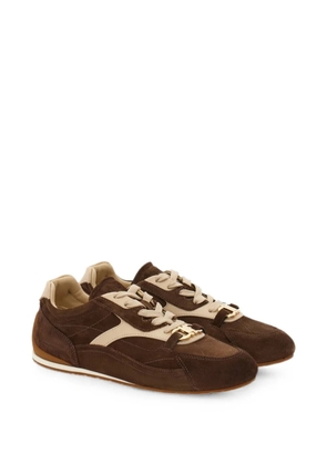 Ferragamo Gancini ornament sneakers - Brown