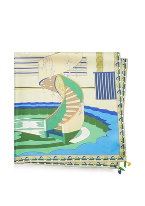 Tory Burch The Pool silk scarf - Neutrals