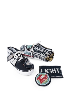 Yoshiokubo multi-patch sneakers - Black
