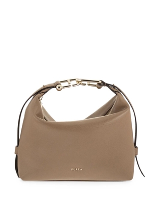 Furla Tonie logo-detail tote bag - Brown