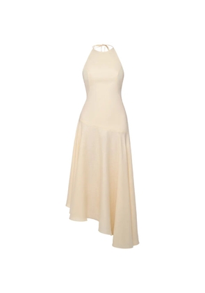 ANOUKI asymmetric open-back maxi dress - Neutrals