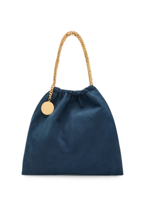 Stella McCartney Falabella chain-link drawstring shoulder bag - Blue
