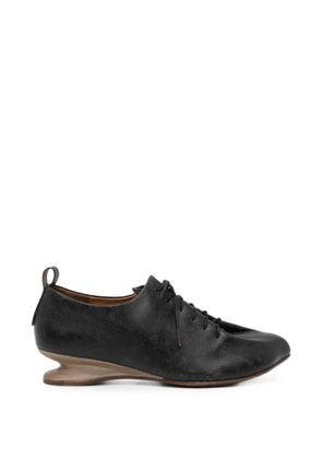 DOYS sculptural-heel lace-up shoes - Black