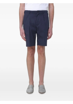BROOKSFIELD pleated elasticated-waist shorts - Blue