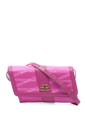 Balenciaga Pre-Owned 2000s BB Monogram cross body bag - Pink