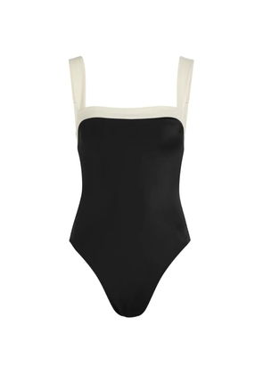 AWAY THAT DAY Grenada colour-block square-neck swimsuit - Black