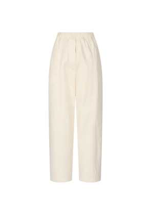 TOMBOY elasticated-waist cotton-twill tapered trousers - Neutrals