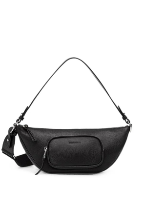 Coccinelle grained leather shoulder bag - Black