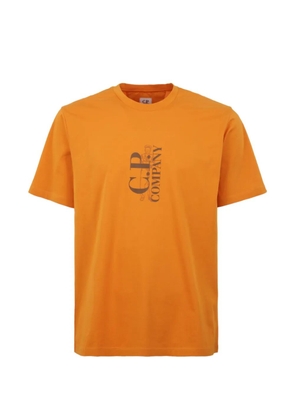 C.P. Company logo-print jersey T-shirt - Orange