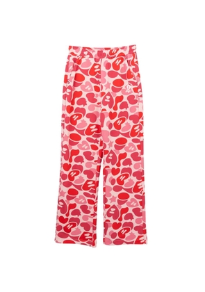 APEE™ by *A BATHING APE® heart-camo printed track pants - Pink