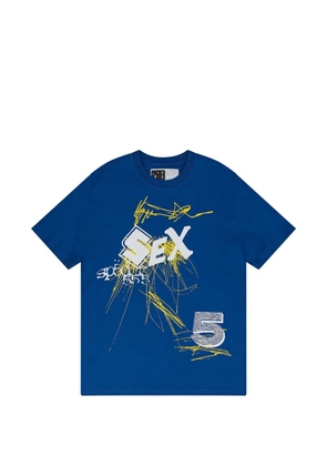 SP5DER graphic-print T-shirt - Blue