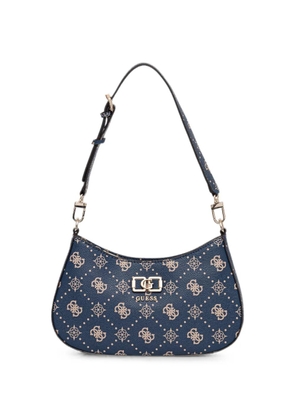 GUESS USA Emelie logo-print monogram-pattern shoulder bag - Blue