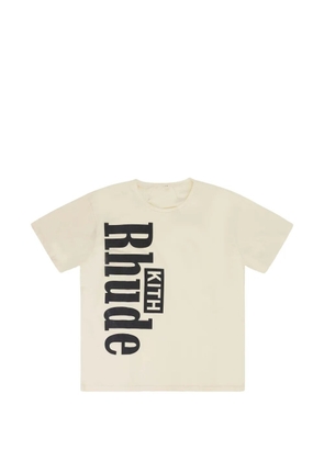 RHUDE logo-print T-shirt - Neutrals