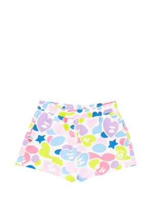APEE™ by *A BATHING APE® camouflage-print shorts - White