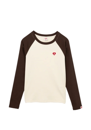 APEE™ by *A BATHING APE® raglan-sleeve heart-patched T-shirt - Neutrals