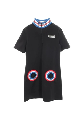 Louis Vuitton Pre-Owned 2010s half-zip short-sleeve mini dress - Black