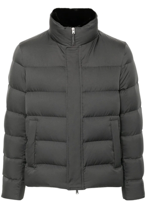 Herno logo-plaque puffer jacket - Grey