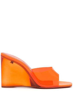 Amina Muaddi 100mm Lupita sandals - Orange