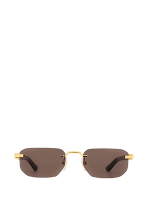 Cartier Eyewear rectangle-frame sunglasses - Gold