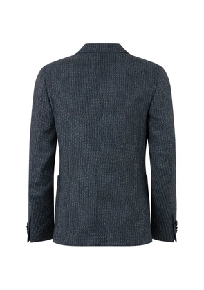 Zegna textured single-breasted blazer - Blue
