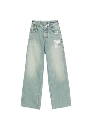 Maison MIHARA YASUHIRO logo-patch straight-leg jeans - Blue
