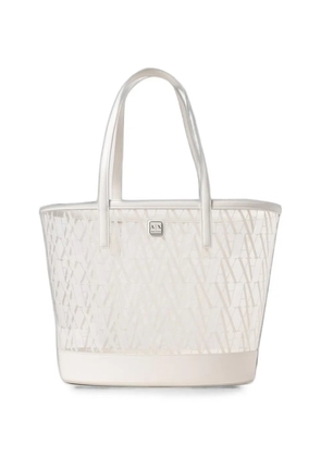Emporio Armani Armani Exchange logo-print tote bag - White