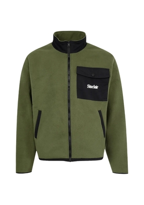 Sinclair Cargo Pocket fleece-texture zip-up jacket - Green