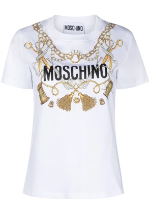 Moschino graphic-print organic cotton T-shirt - White