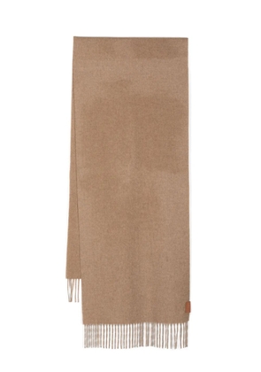 LOEWE cashmere fringed scarf - Neutrals