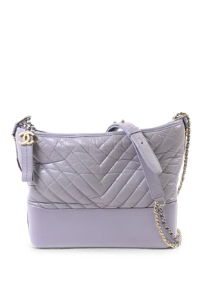 CHANEL Pre-Owned large Gabrielle chevron-quilted shoulder bag - Grey