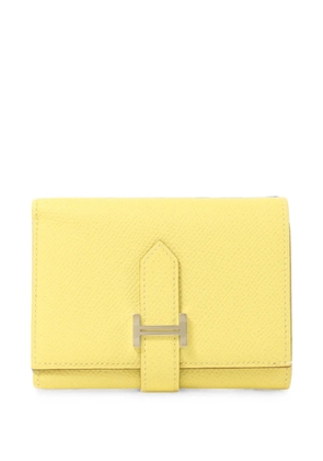 Hermès Pre-Owned 2021 Bearn Verso leather wallet - Yellow