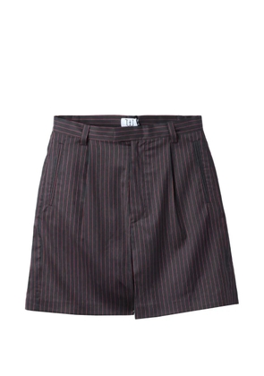Winnie NY pinstripe pleated shorts - Grey