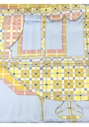 Hermès Pre-Owned Balade Écossaise silk scarf - Blue