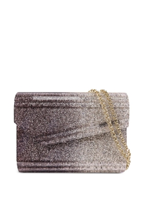 Jimmy Choo Pre-Owned Candy glitter clutch bag - Grey