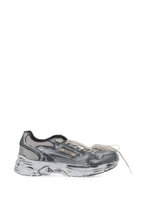 Autry distressed-effect panelled sneakers - Grey