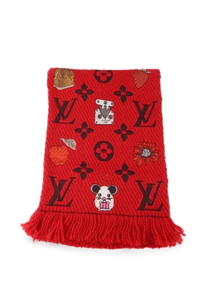 Louis Vuitton Pre-Owned Monogram-pattern scarf - Red