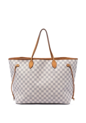 Louis Vuitton Pre-Owned 2014 Damier Azur Neverfull GM tote bag - White